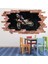 Motosiklet Dublör Ekstrem Sporlar Kırmızı Tuğla 3D Delik Dekoratif Duvar Sticker Çıkartması Bebek 1