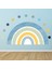 Les Petits Buttons'tan Gökkuşağı Mavi Dekoratif Duvar Sticker Çıkartması Bebek Çocuk Odası 1