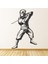 Ninja Kılıç Savaşçısı Dövüş Sanatları Dekoratif Duvar Sticker Çıkartma Spor Salonu Çocuk Odası 1