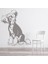 Çin Tepeli Köpek Evcil Hayvanlar Dekoratif Duvar Sticker Çıkartma Yatak Çocuk Odası 1