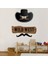 Vahşi Batı Kovboy Şapkası Dekoratif Duvar Sticker Çıkartma Bebek Çocuk Odası 1