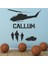 Kişiye Özel Isim Ordu Helikopteri Dekoratif Duvar Sticker Çıkartması Bebek Çocuk Odası 1
