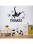 Kişiye Özel Isim Futbol Dekoratif Duvar Sticker Çıkartması Spor Salonu Çocuk Odası 1
