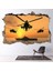 Apache Helikopterleri 3D Delikli Dekoratif Duvar Sticker Çıkartması Bebek Çocuk Odası 1