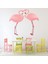 Pembe Flamingo Çifti Dekoratif Duvar Sticker Çıkartma Yatak Çocuk Odası 1
