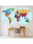 Dünya Haritası Küre Dekoratif Duvar Sticker Çıkartma Mutfak Ofis Yatak Odası 1