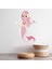 Pembe Denizkızı Dekoratif Duvar Sticker Çıkartma Bebek Çocuk Odası 1