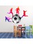 Futbolcular Gol Dekoratif Duvar Sticker Çıkartma Spor Salonu Çocuk Odası 1