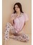 Dreamy Marla Bambu Çiçek Desenli Kısa Kollu Gömlek Pijama Takımı 1