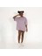 Oversized World Baskılı Unisex Lila T-Shirt 1