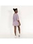 Oversized World Baskılı Unisex Lila T-Shirt 3