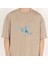 Oversized Ice-Krıstal Unisex Bej T-Shirt 5