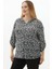 Büyük Beden Kapüşonlu Büyük Pauntiyeli Bluz 3