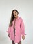 Kadın Gabardin Oversize Ceket Pembe 1