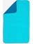 Çift Taraflı Mikrofiber Havlu - L Boy - Mavi / Yeşil - 80 x 130 cm 1