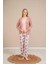 Pembe Kadın 3'lü Pijama Takımı 1