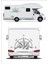 Pusula Dağ Orman Ayı Kamp Adventure Offroad Araba Oto Karavan Sticker S47 3
