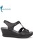 2027-492076 Tam Anatomik Tabanlı Kadın Sandalet - NKT02027-SIYAH-39 5