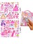 Sticker Kabartmalı Çantalı Iki Sayfalı Sticker Seti (HQK009) - 21X17 cm - Prenses Giydirme 1