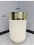 Elegant Dekoratif Gold Darbuka Krem Saksı 60CM 3
