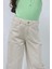 Kız Çocuk Wide Leg Bej Jean Pantolon 2