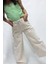 Kız Çocuk Wide Leg Bej Jean Pantolon 3
