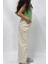 Kız Çocuk Wide Leg Bej Jean Pantolon 5