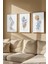 Gerçek Ahşap Çerçeveli 3 Parça 3D Poster Tablo Seti 1
