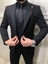 Erkek Siyah Italyan Kesim Slim Fit Takım Elbise TKMELBS-8682 1