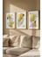 Gerçek Ahşap Çerçeveli 3 Parça 3D Poster Tablo Seti 1