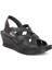 2028-492078 Tam Anatomik Tabanlı Kadın Sandalet - NKT02028-SIYAH-39 3