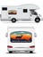 Offroad Kamp Vahşi Hayat Doğa Orman Araba Oto Karavan Motosiklet Sticker 02071 2