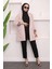 Bej Kruvaze Yaka Cepli Blazer Ceket 2