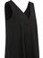 Lıly-Elbise V Yaka Oversize Siyah Poplin 3