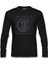 Bitcoin - Grid Logo Siyah Erkek Sweatshirt 1