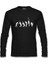 Tennis Moves Silhouettes Siyah Erkek Sweatshirt 1