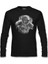 Monkey Astronaut Realistic Siyah Erkek Sweatshirt 1