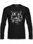 Tiger With An Eye Patch Realistic Siyah Erkek Sweatshirt 1