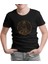 Ruhun Huzuru - Altın Budha ve Mandala Siyah Çocuk Tshirt 1