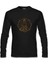 Ruhun Huzuru - Altın Budha ve Mandala Siyah Erkek Sweatshirt 1