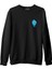 Ateş ve Su - Su Kız Siyah Erkek Kalın Sweatshirt 1