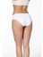 1234 Dikişsiz Seamless Slip Bikini Kadın Toparlayıcı Külot Beyaz 3