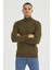 Erkek Slim Fit Yarım Balıkçı Yaka Basic Triko Kazak 4