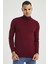 Erkek Slim Fit Yarım Balıkçı Yaka Basic Triko Kazak 1