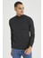 Erkek Slim Fit Yarım Balıkçı Yaka Basic Triko Kazak 2