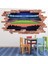 Atletizm Stadyumu Kırmızı Tuğla 3D Delik Dekoratif Duvar Sticker Çıkartması Bebek Çocuk Odası 1