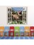 T-Rex Roar Dino 3D Pencere Dekoratif Duvar Sticker Çıkartması Bebek Çocuk Odası 1