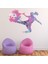 Kızlar Futbol Grev Pembe Boya Sıçrama Dekoratif Duvar Sticker Çıkartma Bebek Çocuk Odası 1