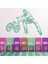 Bmx Flip Bisiklet Bisiklet Sporları Dekoratif Duvar Sticker Çıkartması Bebek Çocuk Odası 1