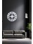 Roma Model Dekoratif Metal Lazer Kesim Akar SESSİZ Mekanizmalı Duvar Saati 40*40cm 3